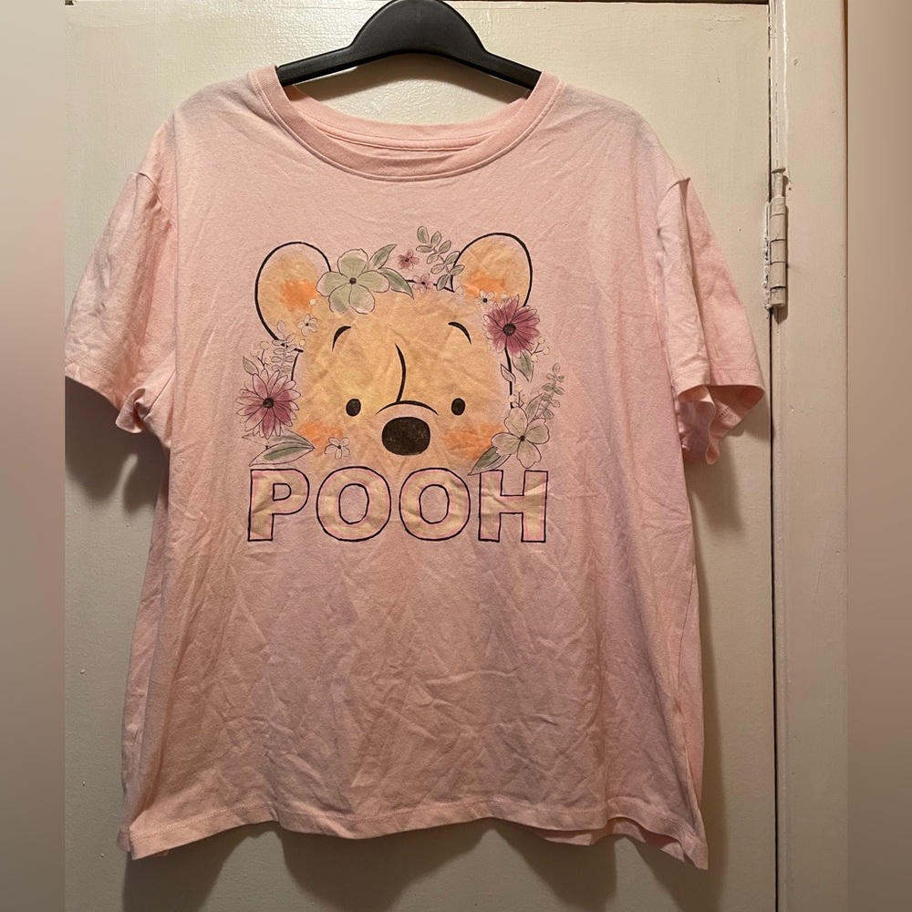 Official Disney Winnie the Pooh Floral Graphic Tee